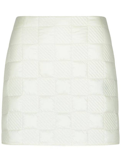 Padded Mini A-Line Skirt White - MONCLER - BALAAN 2