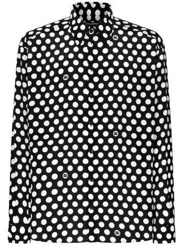 Polka dot print silk shirt G5IT7TIS1U1 - DOLCE&GABBANA - BALAAN 1