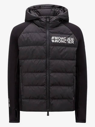 Grenoble Hooded Padded Cardigan Black - MONCLER - BALAAN 2