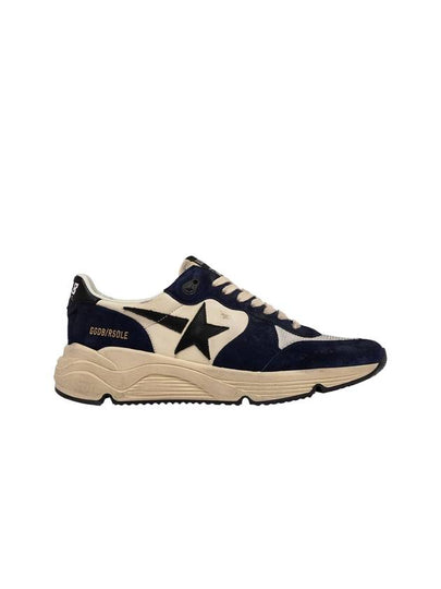 Running Sole Distressed Leather Suede Mesh Low Top Sneakers - GOLDEN GOOSE - BALAAN 2