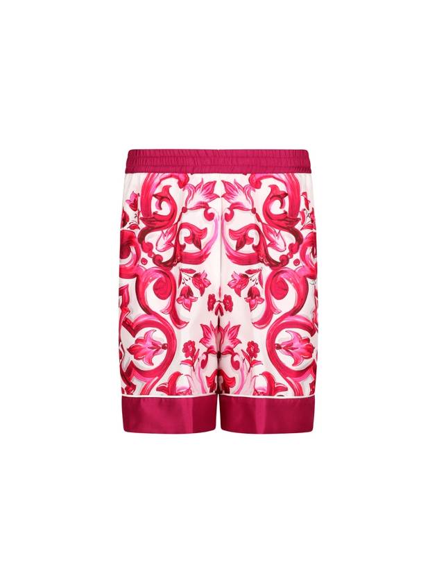 23 fw MAJOLICA Print Silk Shorts FTAM7THI1BGHE3TN B0710397090 - DOLCE&GABBANA - BALAAN 2