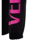 Women's Lettering Track Pants Black - VERSACE - BALAAN.