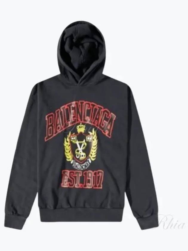 DIY College Medium Fit Hoodie Black - BALENCIAGA - BALAAN 2