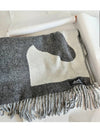 Cashmere Casaque Love Story Muffler Gray Ivory H254043 - HERMES - BALAAN 5