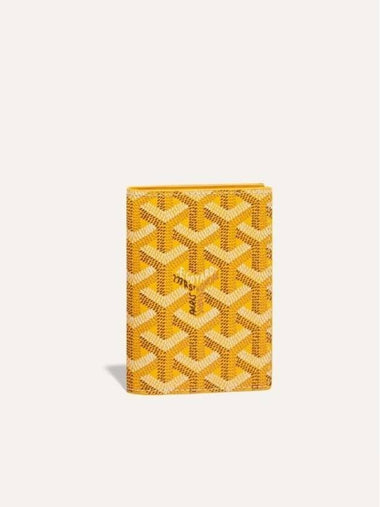 Raw Mark Card Holder Yellow Men Women - GOYARD - BALAAN 1