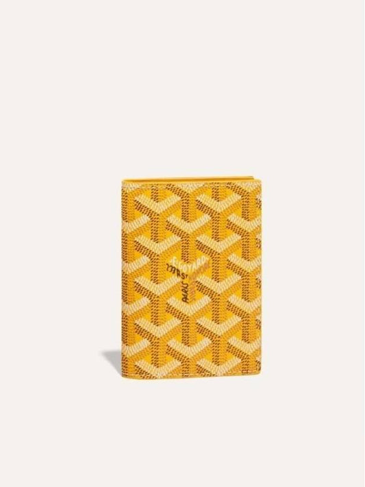 Raw Mark Card Holder Yellow Men Women - GOYARD - BALAAN 1