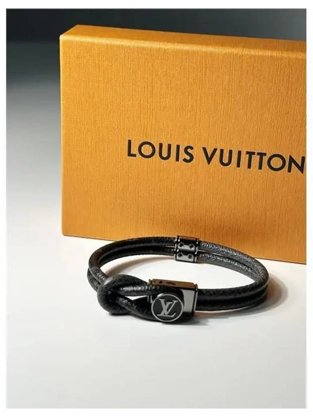 Loop It Monogram Bracelet Silver Black - LOUIS VUITTON - BALAAN 6