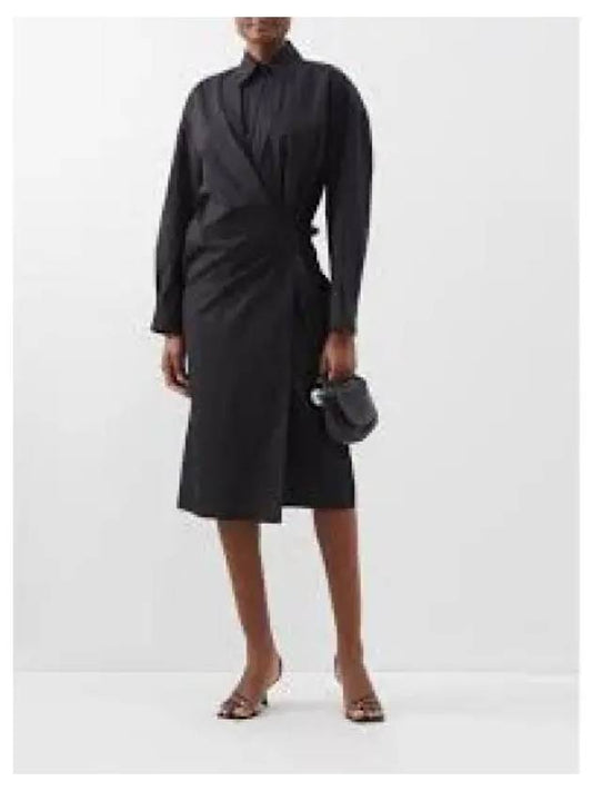 Women's Shirt Midi Dress Black - LEMAIRE - BALAAN 2