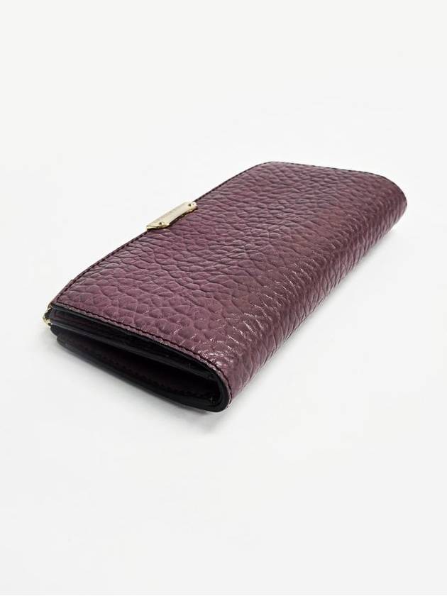 Burberry Dusky Mauve Grain Continental Long Wallet - BURBERRY - BALAAN 7