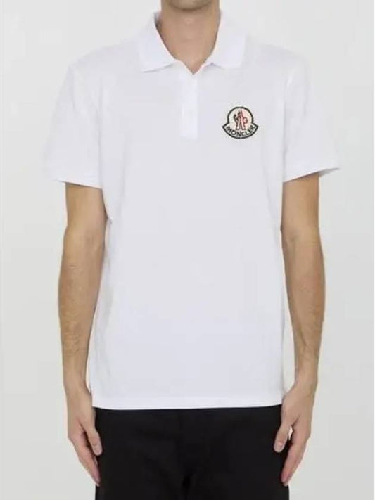 Big Logo Patch Polo Shirt 8A00005 89A16 00A - MONCLER - BALAAN 2