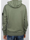 Wappen Patch Pocket Zip Up Hoodie Khaki - STONE ISLAND - BALAAN 4