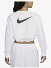 Crop Sweatshirt CJ3767 100 White XL Asian Fit - NIKE - BALAAN 2