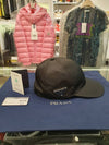 Re-Nylon Triangle Logo Baseball Cap Black - PRADA - BALAAN 2