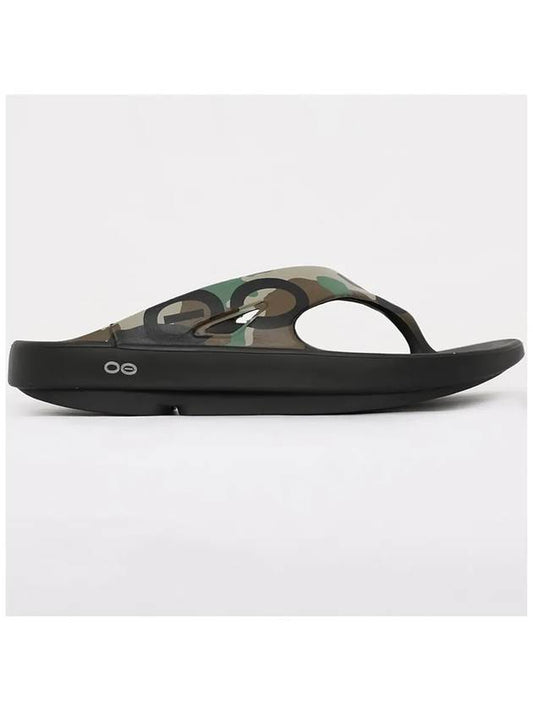 Woori Dokdo 1001 WOODLAND CAMO Men s Sandals Flip flops - OOFOS - BALAAN 2