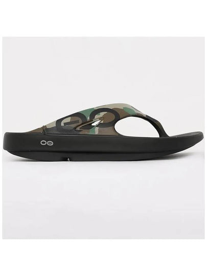 Men s sandals flip flops 1001 WOODLAND CAMO - OOFOS - BALAAN 2