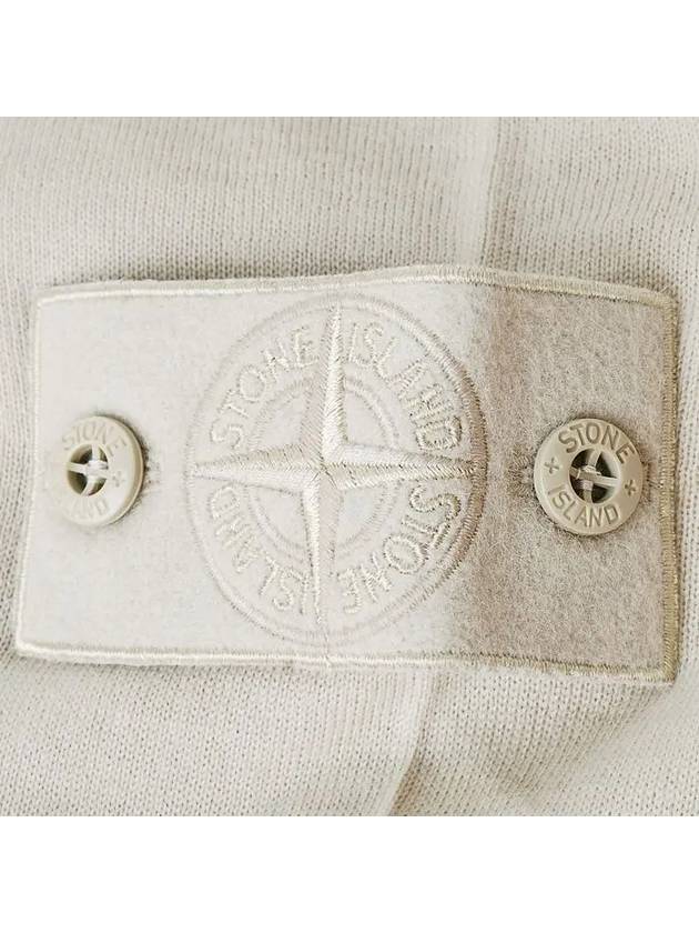 Compass Badge Knit Top Beige - STONE ISLAND - BALAAN 5