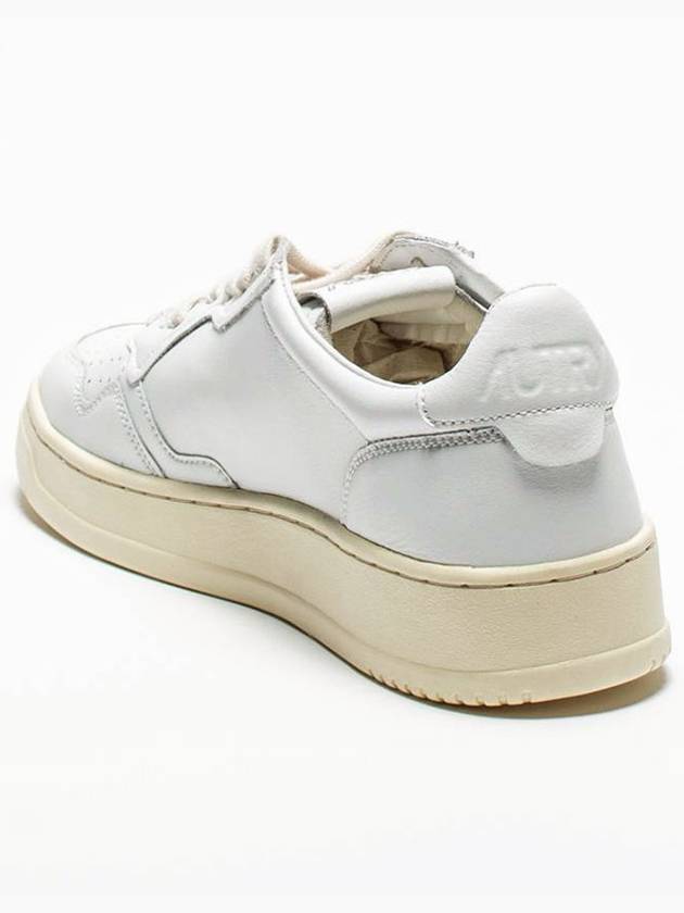 Medalist Leather Low Top Sneakers White - AUTRY - BALAAN 3