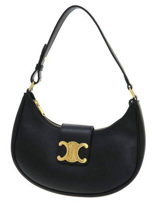 Ava Triomphe Smooth Calfskin Shoulder Bag Black - CELINE - BALAAN 2