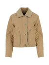 Stripe Point Collar Quilted Jacket Brown - BURBERRY - BALAAN 2