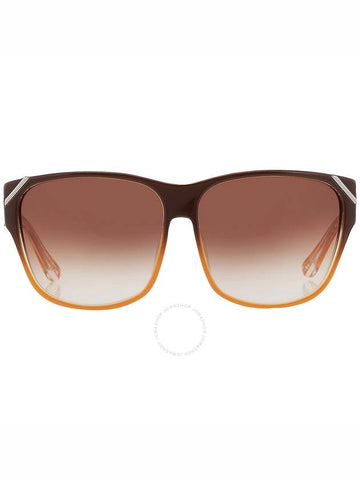 Yohji Yamamoto X Linda Farrow Brown Gradient Square Unisex Sunglasses YY15 PICK C3 - YOHJI YAMAMOTO - BALAAN 1