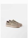 Downtown Nappa Leather Low Top Sneaker Chrome - PRADA - BALAAN 2