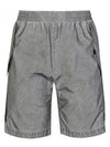 Plated Reflective Dust Colour Bermuda Shorts Grey - STONE ISLAND - BALAAN 2