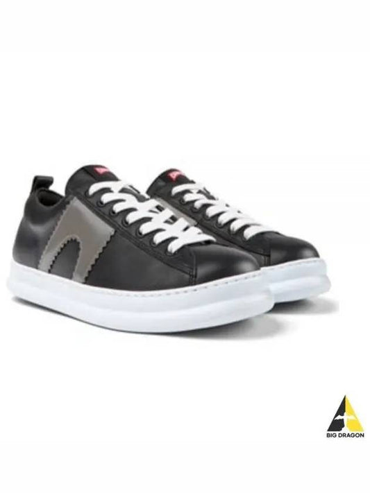 Runner Leather Low Top Sneakers Black - CAMPER - BALAAN 2