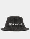 Raffia Bucket Hat Balck - GIVENCHY - BALAAN 2