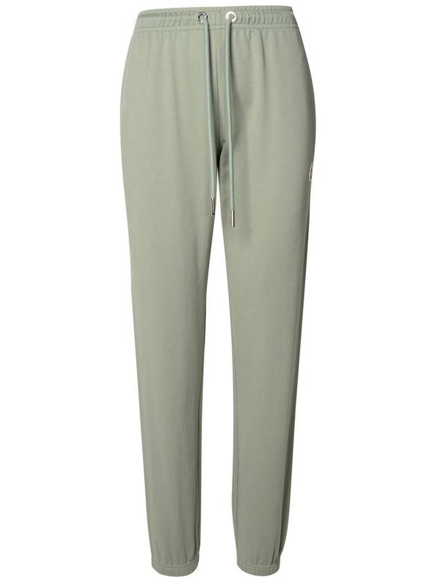 Moncler Green Cotton Track Pants - MONCLER - BALAAN 1