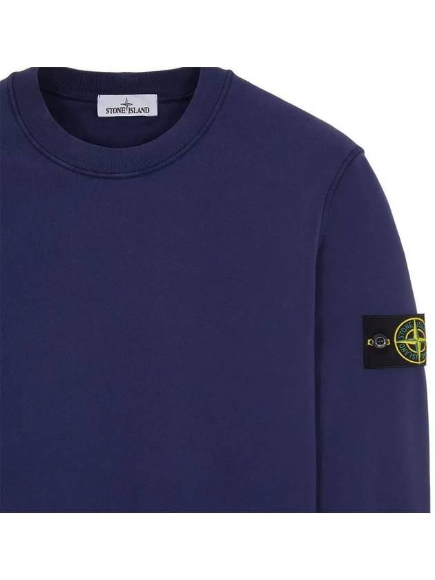 Wappen Patch Crew Neck Sweatshirt Dark Blue - STONE ISLAND - BALAAN 5