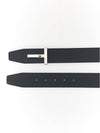 Men's T Logo Reversible Leather Belt Navy - TOM FORD - BALAAN 4