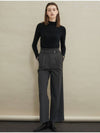 Martin highwaist wide slacks Charcoal - MANAVIS7 - BALAAN 3