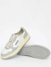 Men's Medalist Low Leather Sneakers Grey White - AUTRY - BALAAN 7