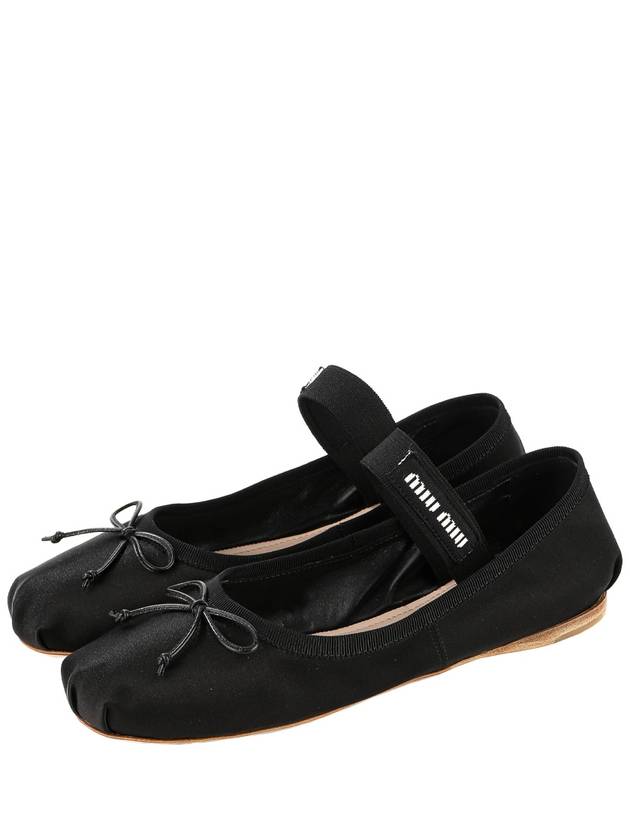 Satin Ballerinas Black - MIU MIU - BALAAN 2