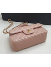Classic Gold Metal Lambskin Top Handle Mini Bag Pink Beige - CHANEL - BALAAN.