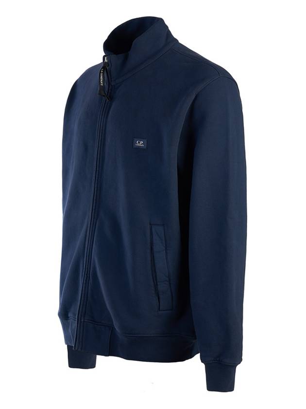 Logo Cotton High Neck Zip-Up Jacket Navy - CP COMPANY - BALAAN 3