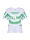 Striped Logo Short Sleeve T-Shirt MW3ME187GRN - P_LABEL - BALAAN 1