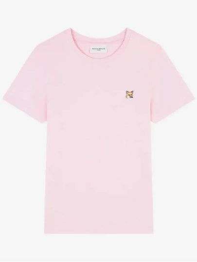 Fox Head Patch Regular Short Sleeve T-Shirt Pink - MAISON KITSUNE - BALAAN 2