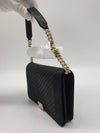 Boy Chain Wallet Grained Calfskin Gold Metal Black - CHANEL - BALAAN 6