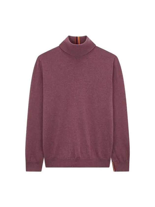 Soft Cashmere Turtleneck Pullover Burgundy 270532 - PAUL SMITH - BALAAN 1