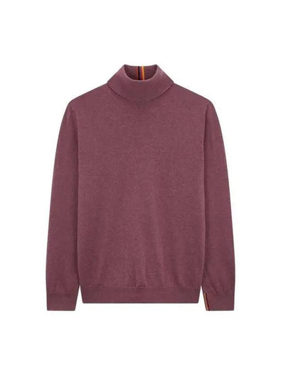 Soft Cashmere Turtleneck Pullover Burgundy 270532 - PAUL SMITH - BALAAN 1