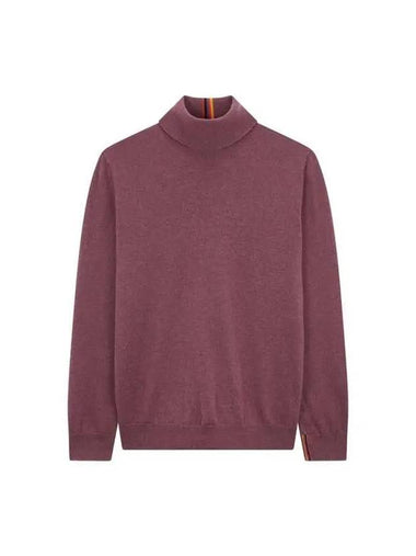 Soft Cashmere Turtleneck Pullover Burgundy 270532 - PAUL SMITH - BALAAN 1