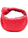 Jodie Intrecciato Small Tote Bag Red - BOTTEGA VENETA - BALAAN 2