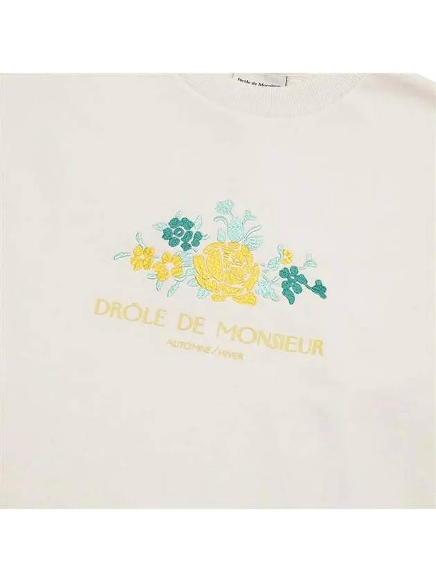 Drold Monsieur Fleur Sweatshirt SW107 CO001 CM - DROLE DE MONSIEUR - BALAAN 3