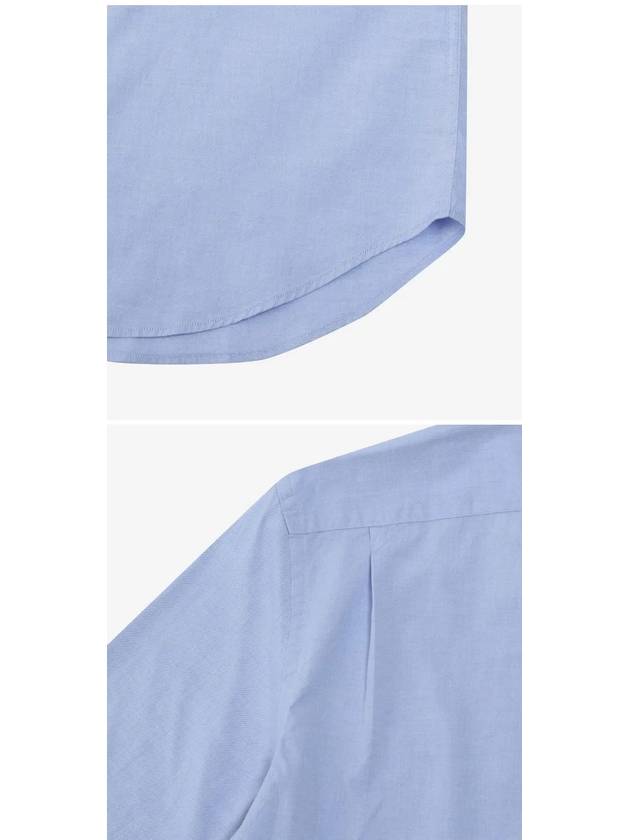 Men's Logo Patch Long Sleeve Shirt Light Blue - PAUL SMITH - BALAAN.