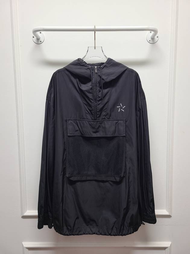 Black Star Flap Pocket Anorak Windbreaker 52 - VALENTINO - BALAAN 1