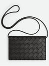 Intrecciato Strap Long Wallet Black - BOTTEGA VENETA - BALAAN 4