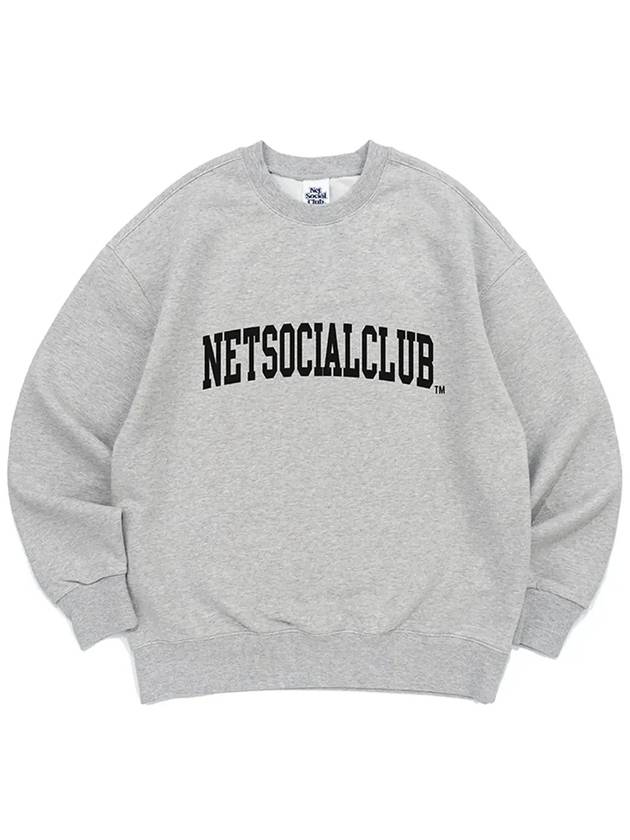 ARCH LOGO SWEATSHIRTS MELANGE - NET SOCIAL CLUB - BALAAN 1