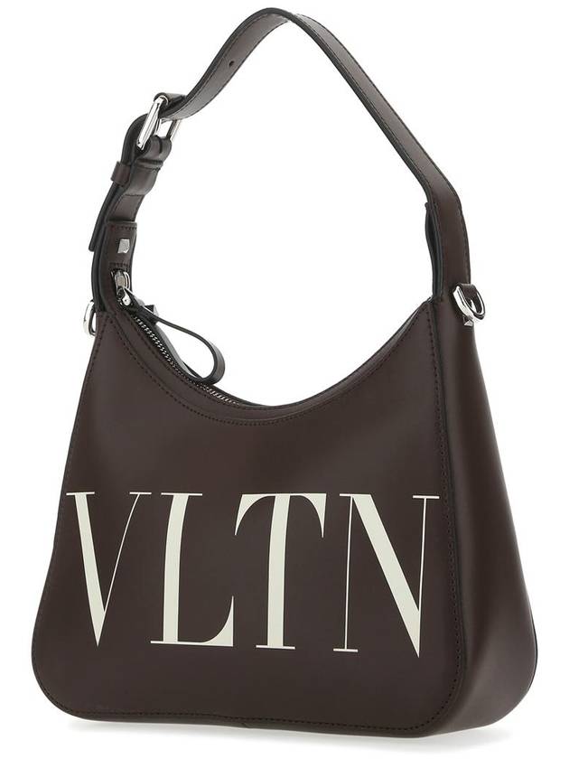 VLTN leather hobo shoulder bag brown - VALENTINO - BALAAN 3