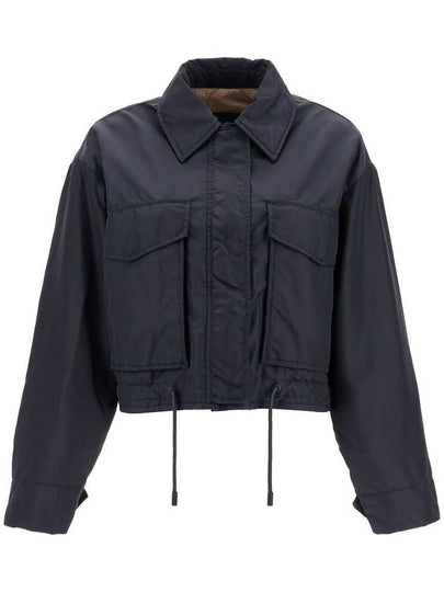 Foglia Cropped Jacket Navy - WEEKEND MAX MARA - BALAAN 2